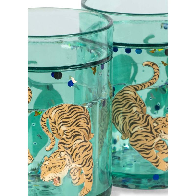 Konges Sløjd 2-pack glitter kopper, Tiger Ruggito