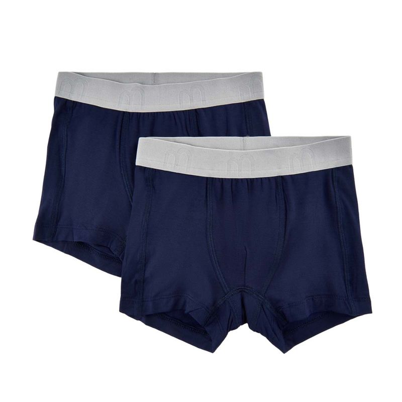 MinyMo 2-pack boxer i bambus til barn, Dark Navy