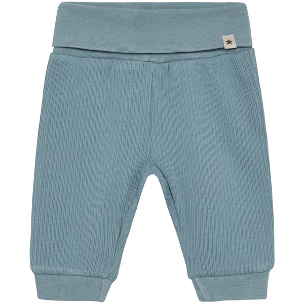 Hovedbilde HUTTEliHUT Rib bukse til baby, Windward Blue