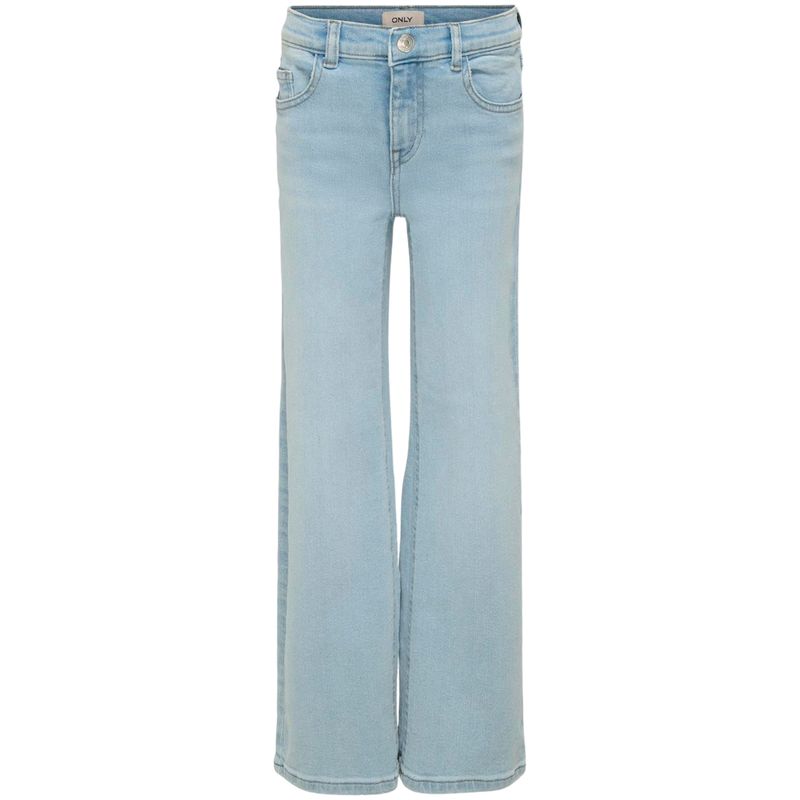 Kids Only Kogjuicy wide-fit jeans til barn, Light Blue Denim