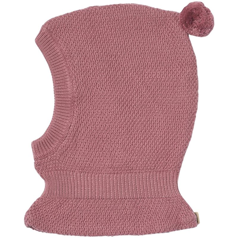 Wheat Pomi strikket balaclava, Warm Lilac