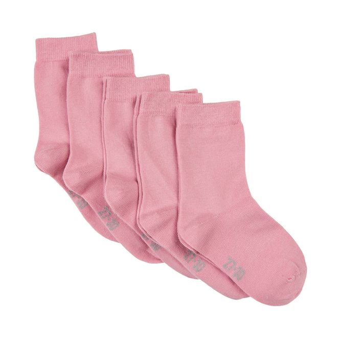 Hovedbilde MinyMo 5-pack sokker til barn, Rose
