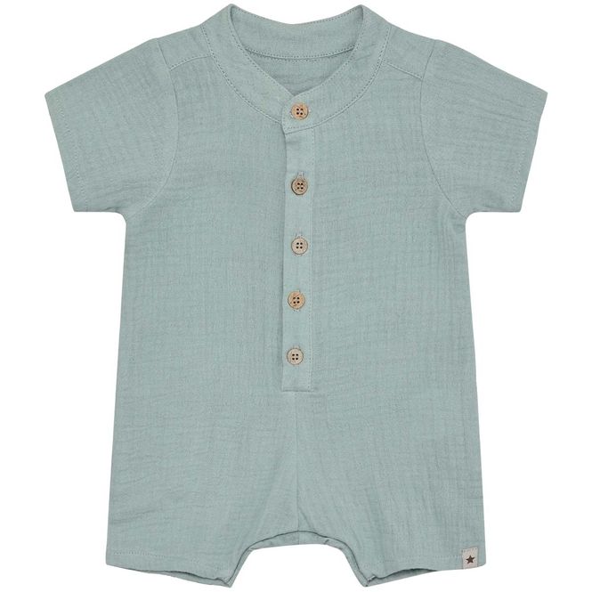 Hovedbilde HUTTEliHUT kortermet overall til baby, Gray Mist