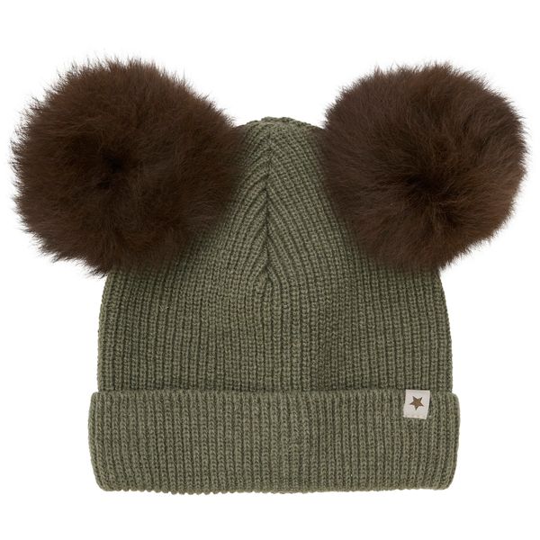 Hovedbilde HUTTEliHUT vinterlue ull alpakka dusker, Beetle