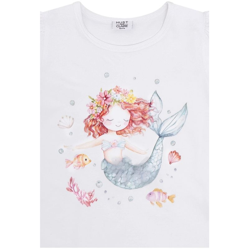 Hust and Claire Hcalma Mermaid t-skjorte til barn, White