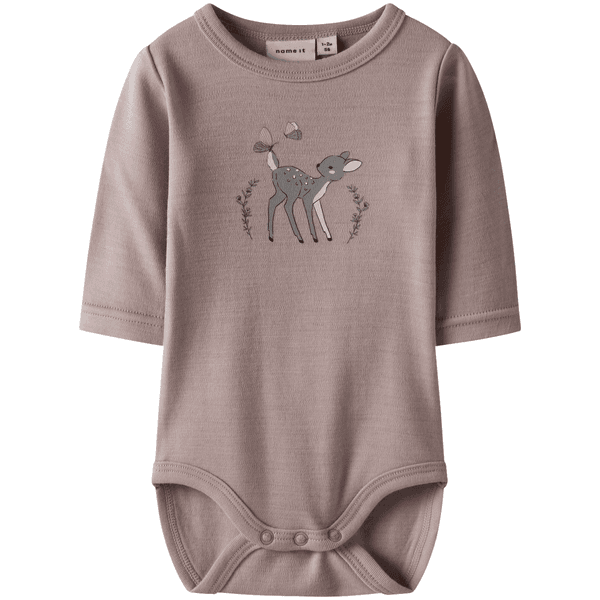 Hovedbilde Name It Nbfwillitus body i ull, Shadow Gray