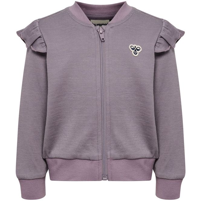 Hovedbilde Hummel Hmlmini Bee zip-genser i ull/bomull, Gray ...