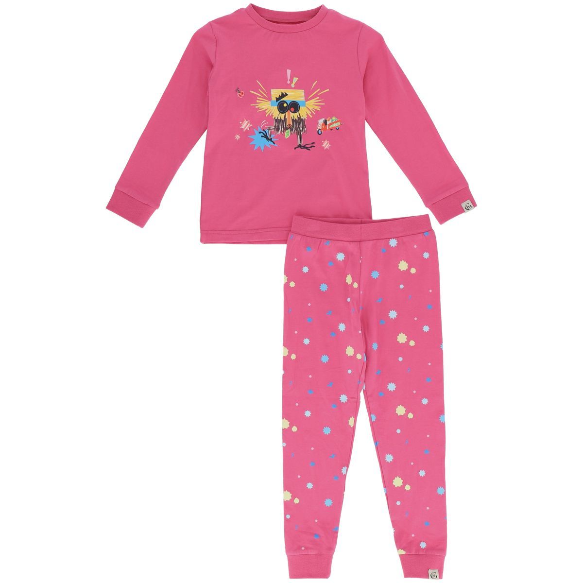 Gullkorn Bukkene pyjamas til barn, Varm Rosa (P)