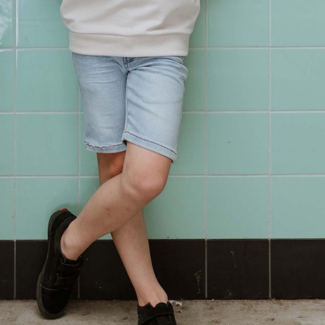 Hovedbilde No Way Monday denim shorts til barn, Blue Jeans