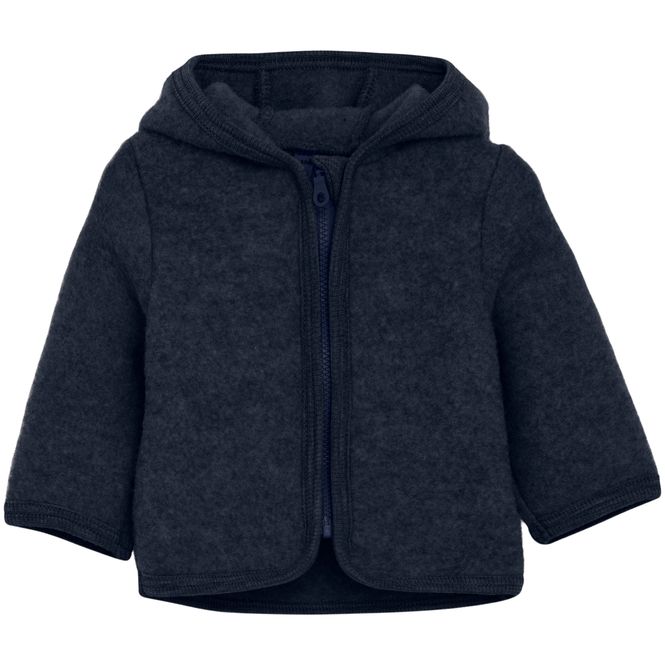 Hovedbilde HUTTEliHUT Jakke i ullfleece, Navy Melange