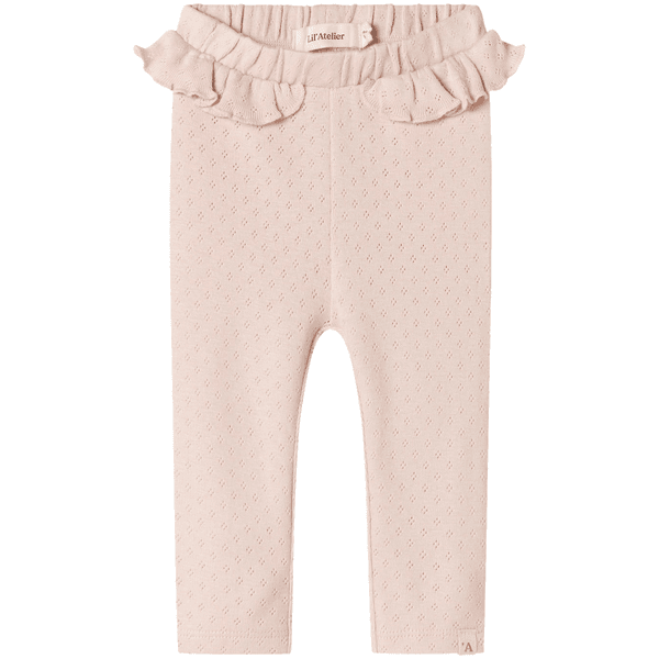 Bilde av Lil' Atelier Nbfrachel leggings til baby, Peach ...