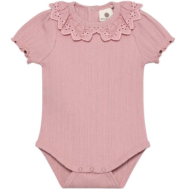 Hovedbilde EnFant Pointelle kortermet body, Zephyr