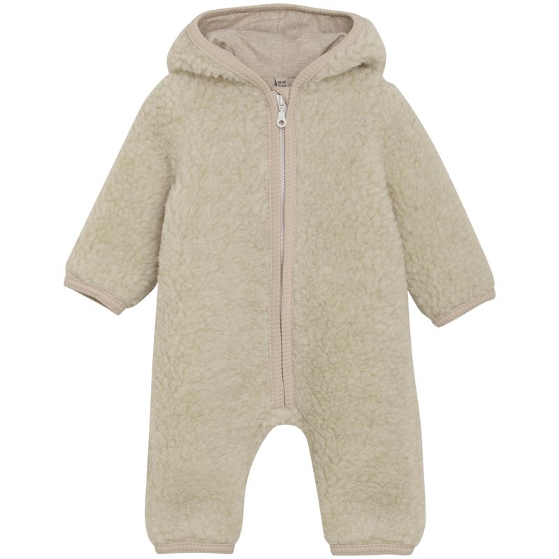 HUTTEliHUT Pixie Teddy ulldress med fôr, Cement