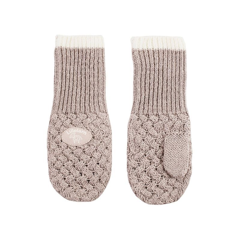 Lillelam Classic votter i merinoull, Beige