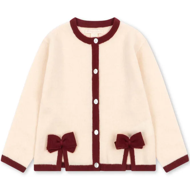 Hovedbilde Konges Sløjd cardigan i ull til barn, Pale Blush