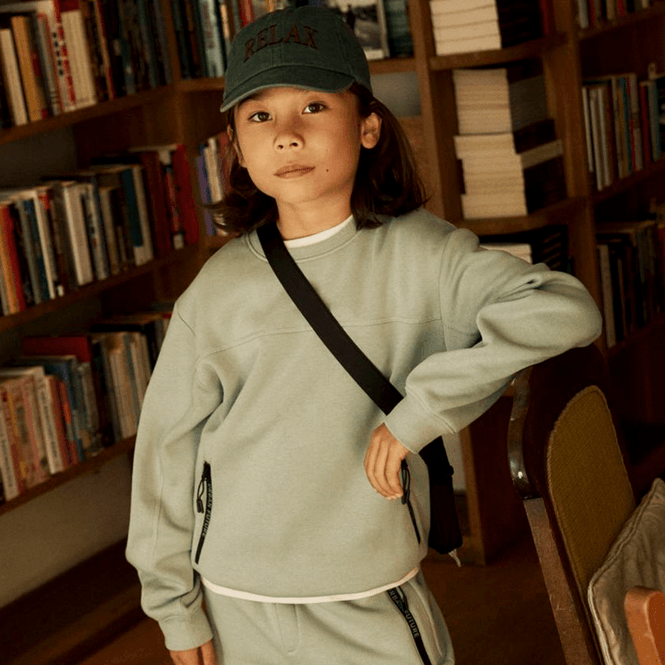 Hovedbilde Name It Nkmleo sweatshirt til barn, Green Milieu