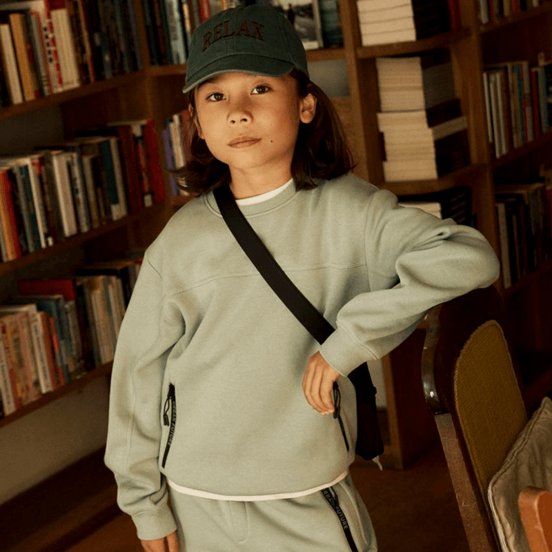Name It Nkmleo sweatshirt til barn, Green Milieu
