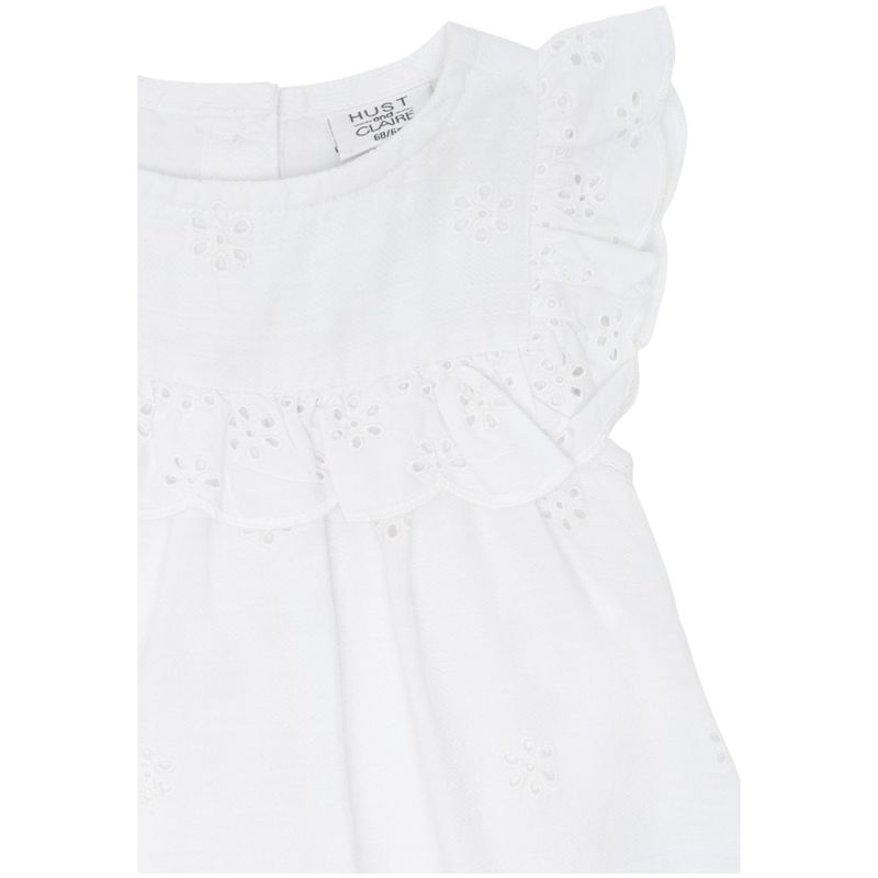 Hust and Claire Hckristi kjole til baby, White