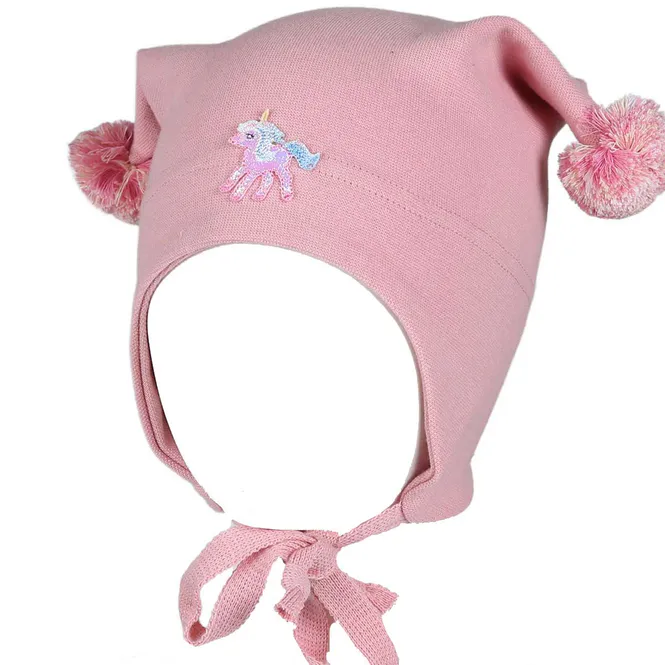 Hovedbilde Kivat vårlue med enhjørning, Vintage Pink