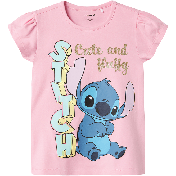 Hovedbilde Name It Nmffolly Stitch t-skjorte til barn, Pink ...