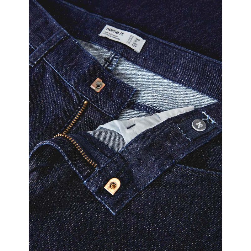 Name It Nkfrose wide jeans til barn, Dark Blue Denim