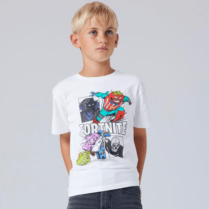 Name It Nkmambrose Fortnite t-skjorte, Bright White